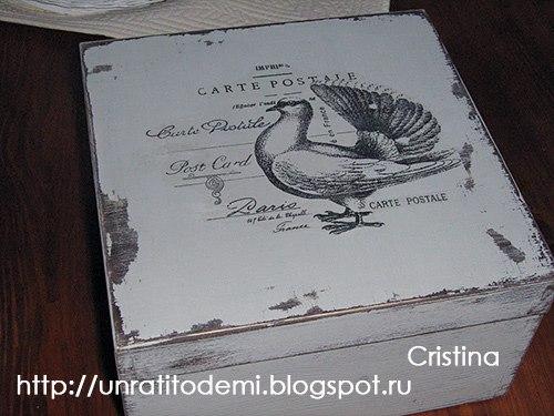 Стили декупажа - черно-белый французский стиль. 01