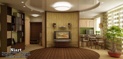 Двухкомнатная Хрущевка с маленькой кухней и коридором. 01