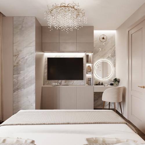 Интерьер спальни в Новосибирске от дизайнера анюхиной Анастасии. 04