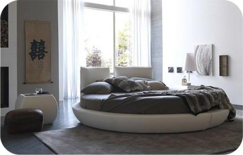 Круглая кровать в интерьере: все за и против. 03