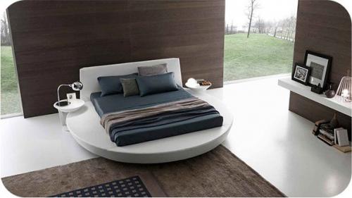 Круглая кровать в интерьере: все за и против. 04
