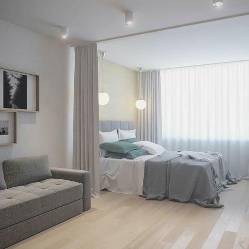 Идеи зонирования однушки. 05