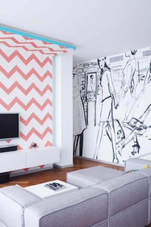 Яркая квартира для молодой девушки. 07