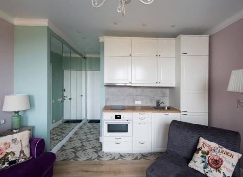 Интерьер квартиры - студии, площадь которой всего 22 кв. 04