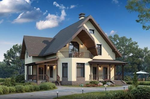 Идея дома.   Общая площадь без балкона и террас: 171, 6 кв.