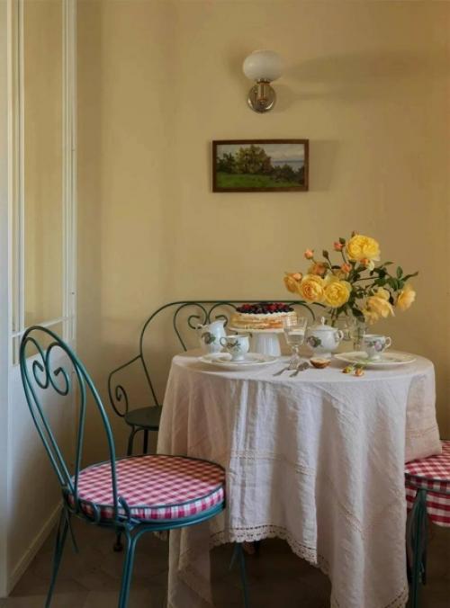 Дизайн однокомнатной квартиры - современная эклектика с элементами Прованса. 06