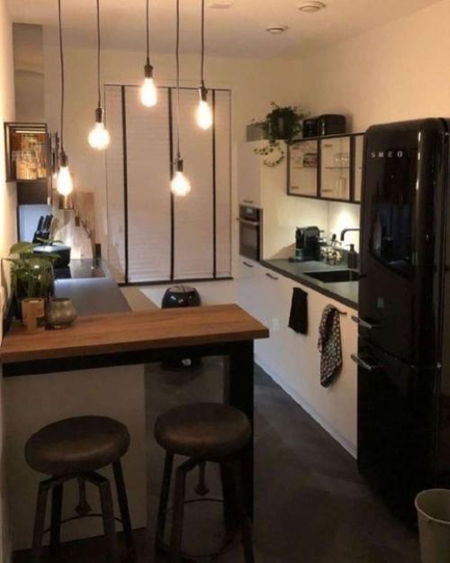 В маленьких квартирах, студиях кухни - гостиные дают уникальную возможность создать интерьер по своему вкусу. 04