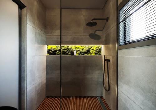 Вот еще один потрясающий интерьер ванной комнаты. 01