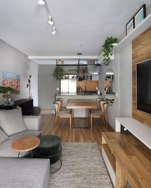 В маленьких квартирах, студиях кухни - гостиные дают уникальную возможность создать интерьер по своему вкусу. 03