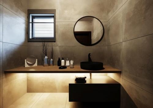 Вот еще один потрясающий интерьер ванной комнаты. 02