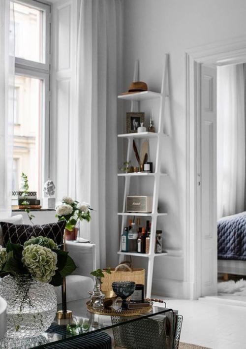 Женственный интерьер в белом (37 кв. 01