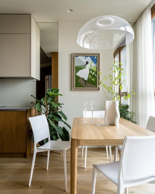 Реализованный интерьер московской квартиры, площадью 74 кв. 05