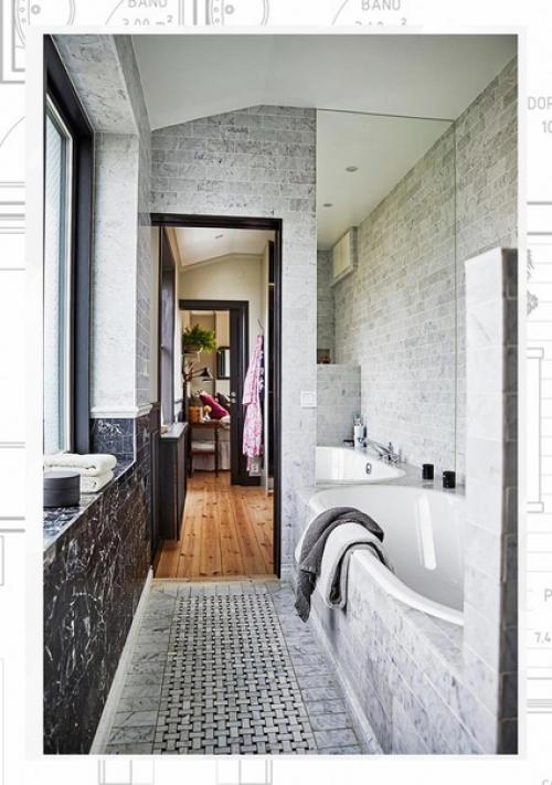 Яркий дом в Швеции с синей кухней и красочным декором. 07