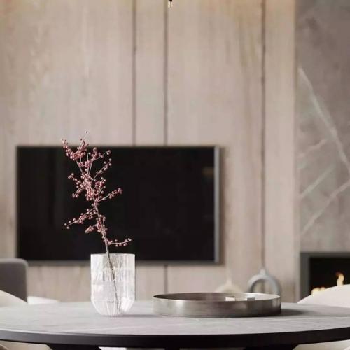 Объединённое пространство кухни - гостиной площадью 25 кв. 09