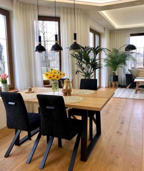 Интерьер загородного дома с элементами лофта. 03