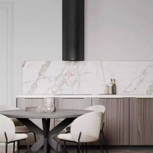 Объединённое пространство кухни - гостиной площадью 25 кв. 02