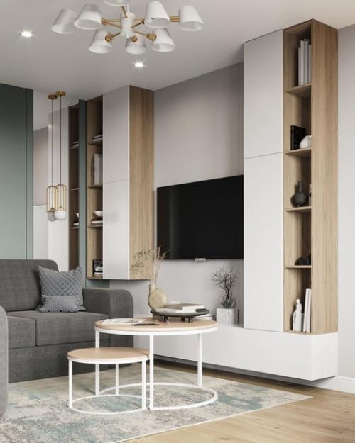 Интерьер кухни - гостиной. 06