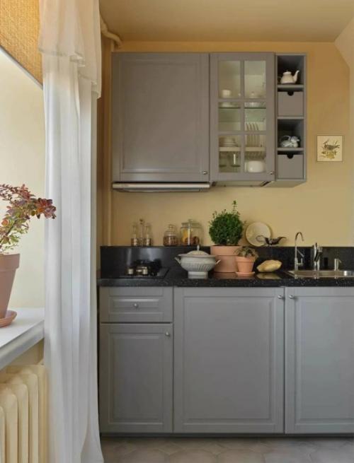 Дизайн однокомнатной квартиры - современная эклектика с элементами Прованса. 05