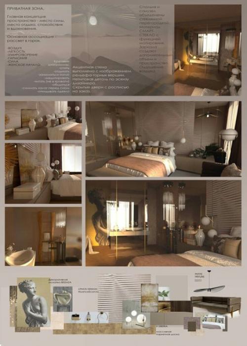 Дизайн интерьера.  Спальня. 06