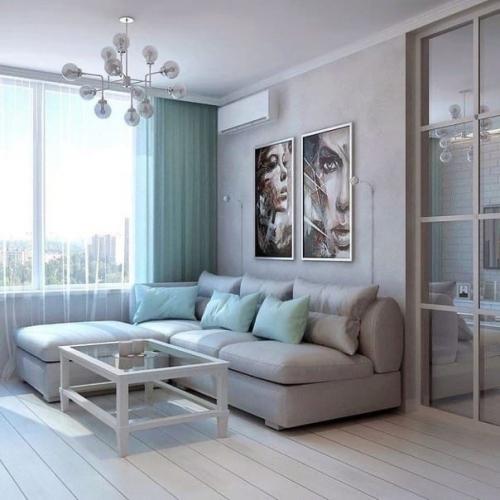 Интерьер квартиры в белом цвете. 02