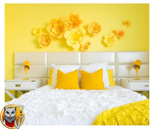 Стоит ли выбирать желтый цвет для спальни?