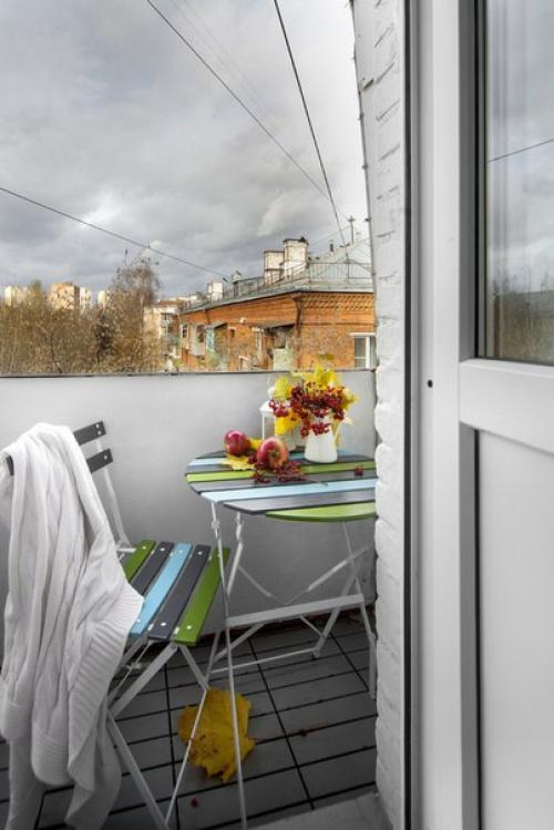 Оформление маленького балкона. 05