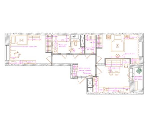 Проект двушки 70 кв. 09