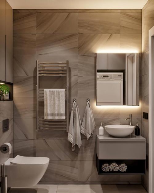 Интерьер ванной комнаты. 02
