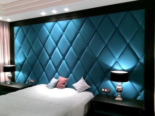 Мягкие стеновые панели в дизайне интерьера. 01