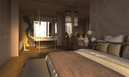Дизайн интерьера.  Спальня. 03