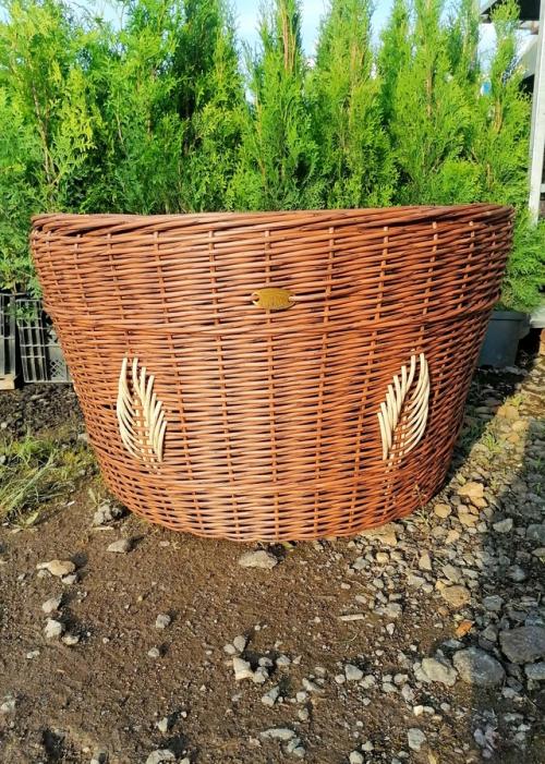 Кашпо - клумба из полиротанга Тёмная Лоза на 120 литров - элегантность и комфорт для ваших растений!