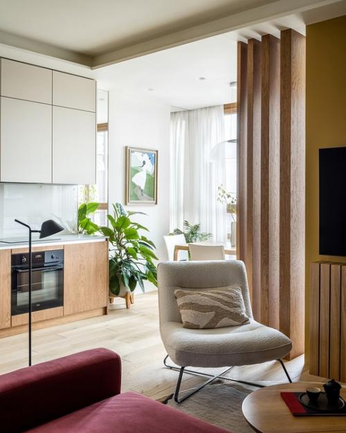 Реализованный интерьер московской квартиры, площадью 74 кв. 02