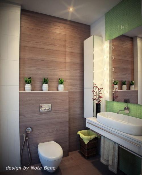 Ремонт в ванной комнате в хрущевке: красивый дизайн на маленькой площади. 05