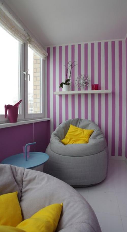 Оформление маленького балкона. 04