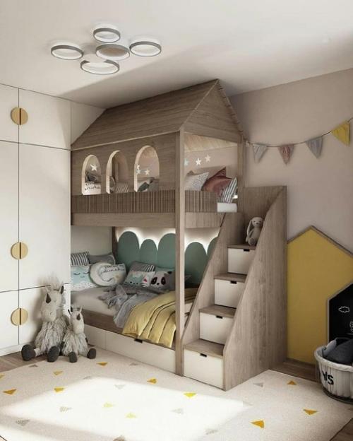 Теплый интерьер с отделкой из белого мрамора. 07