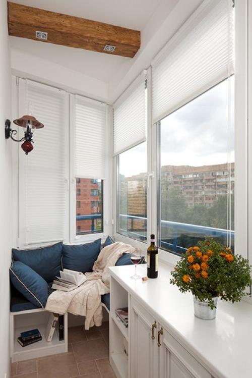 Оформление маленького балкона. 03