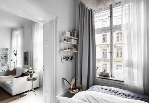 Женственный интерьер в белом (37 кв. 09