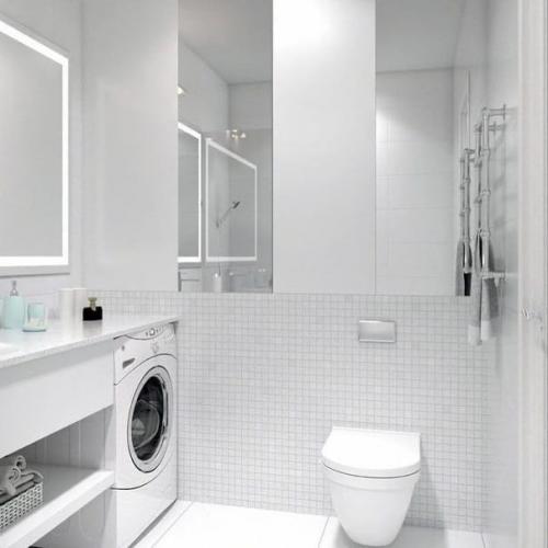 Интерьер квартиры в белом цвете. 05