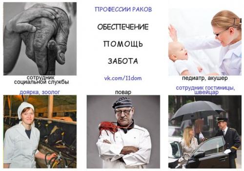 4 дом профессии. Профессии рака (4 дом, луна).