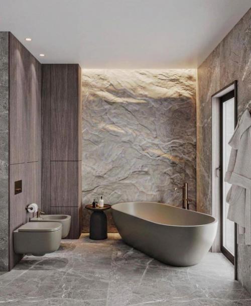 Проект стильной ванной комнаты. 03