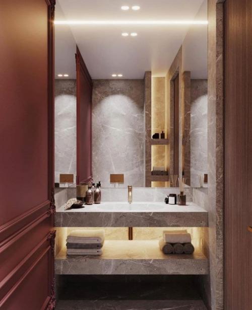 Проект стильной ванной комнаты. 06