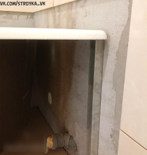 Процесс монтажа экрана под ванну. 02