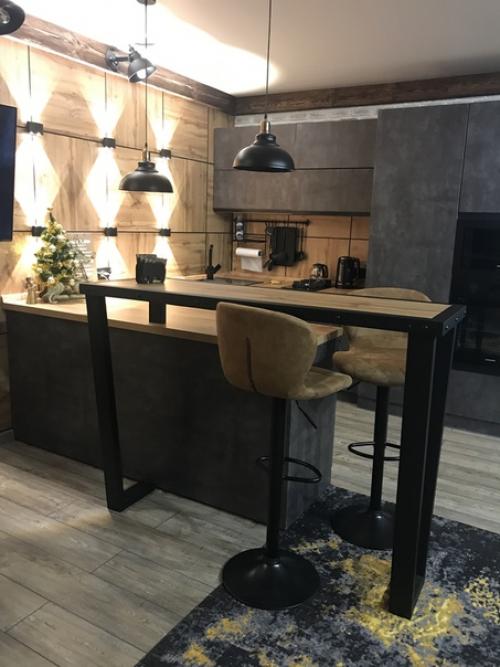 Мы сделали кухню - гостинную в стиле лофт. 05