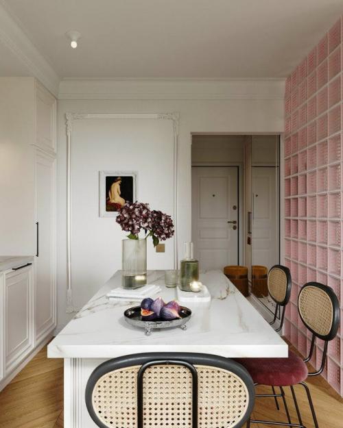 Нежный розовый интерьер в малогабаритке. 03