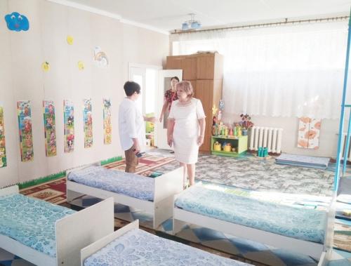 В мдоу Ясли - сад Номер 75голубок летние ремонтные работы завершены. 03