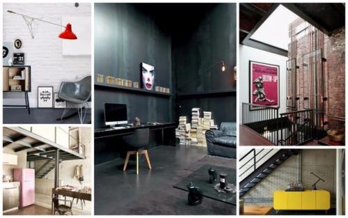 Индустриальный стиль в интерьере. 02