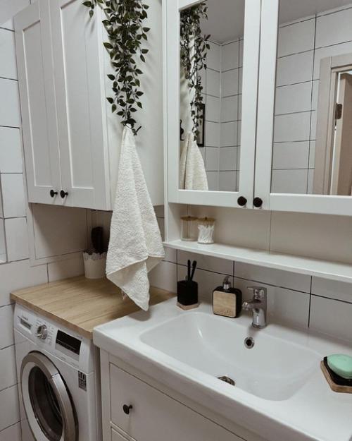 Ванная комната с ремонтом от застройщика идёт. 01