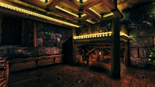 Горное шале, часть 5, интерьер - лестница и подвал. 02