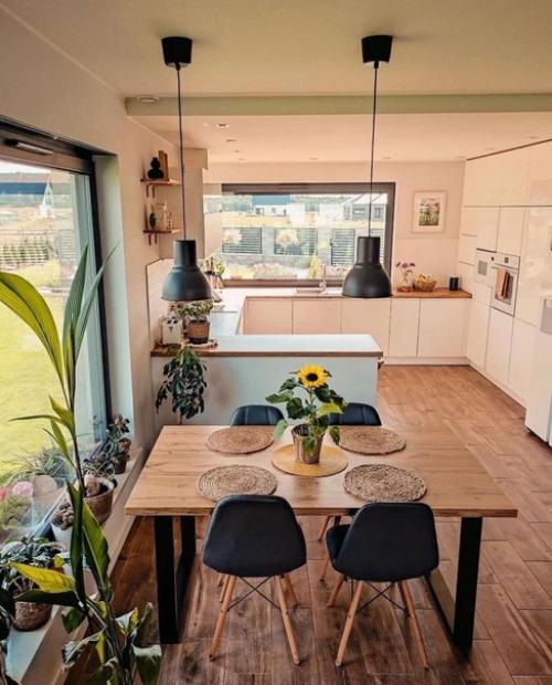 Современный европейский скандинавский интерьер загородного дома. 05