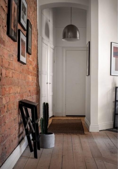 Интерьер кухни/гостиной + прихожей в историческом фонде старого города. 07